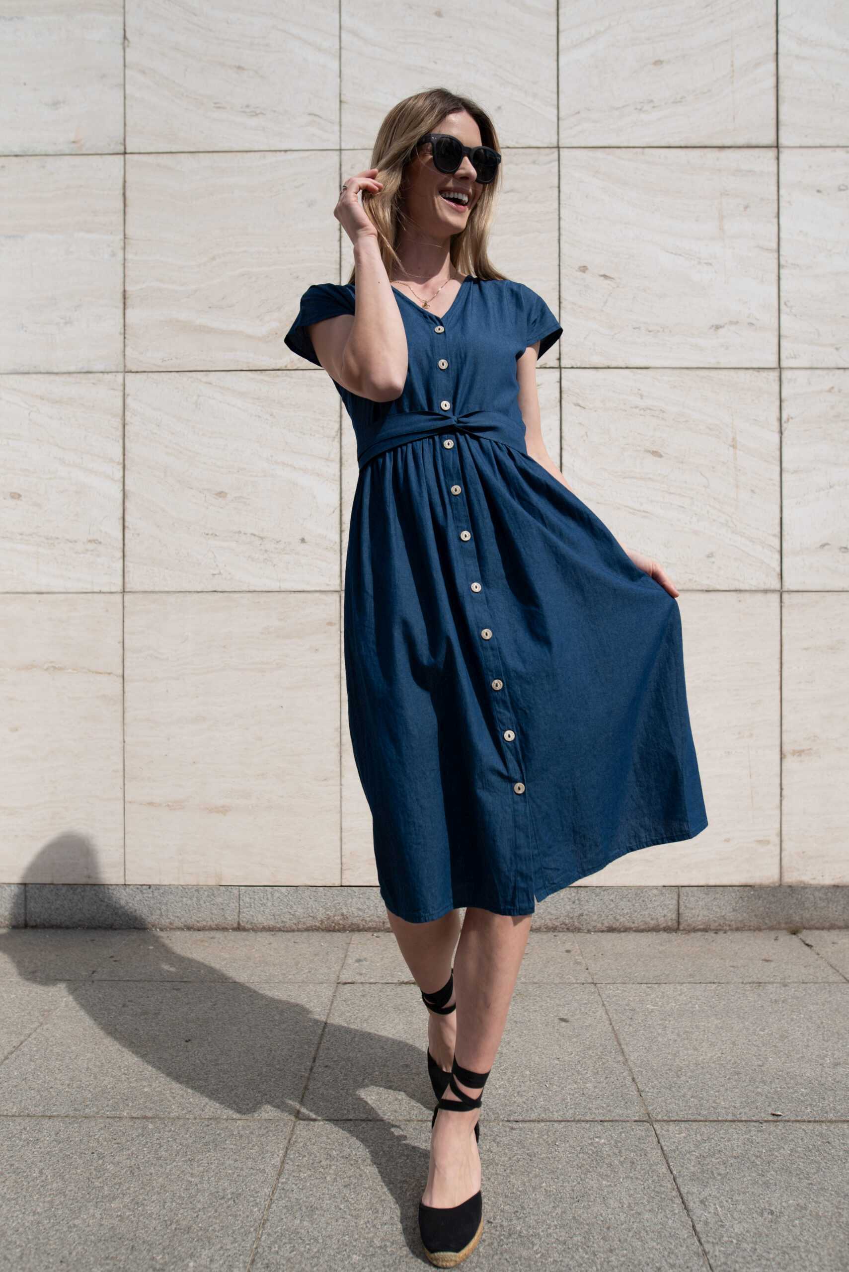 Smart denim dress outlet