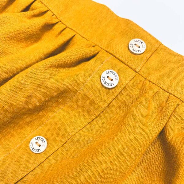 Smart skirt Ochre, smart slow fashion